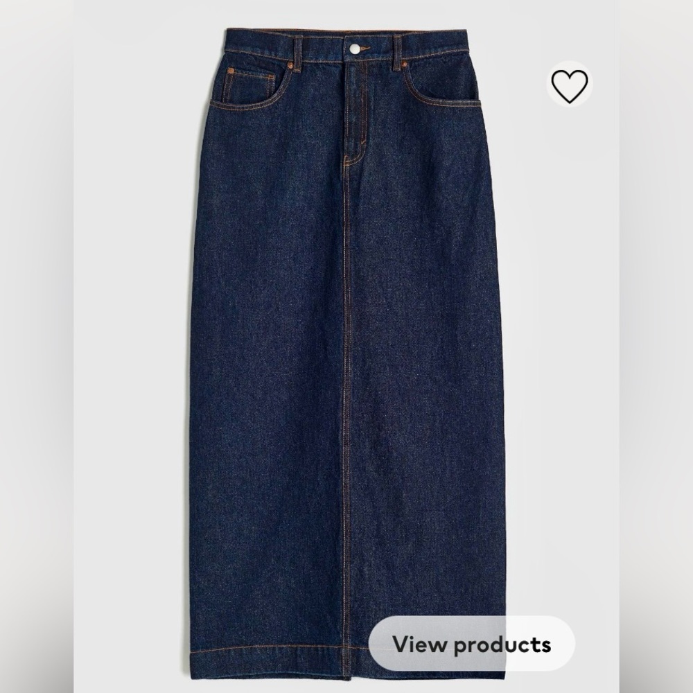 H & M Long Denim Skirt